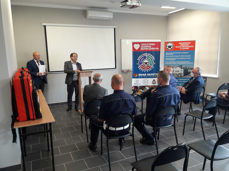 Mieczysław Kraśniański, pełnomocnik ds. inicjatyw związanych z BRD, przybliżył cel przyświecający akcji ROAD SAFETY WORD LESZNO