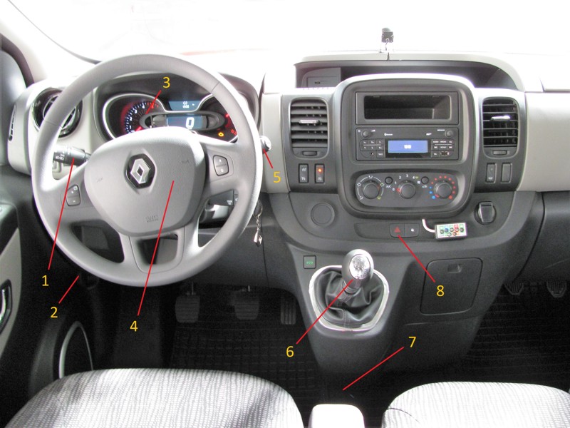 Deska rozdzielcza samochodu Renault Trafic